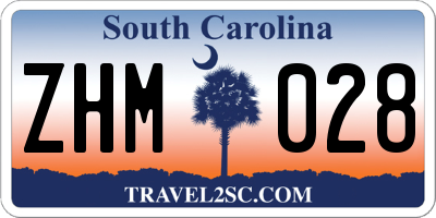 SC license plate ZHM028