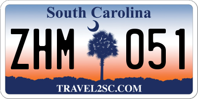 SC license plate ZHM051