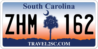 SC license plate ZHM162