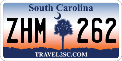 SC license plate ZHM262