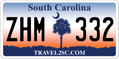 SC license plate ZHM332