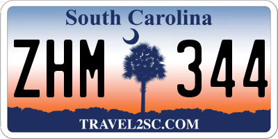 SC license plate ZHM344
