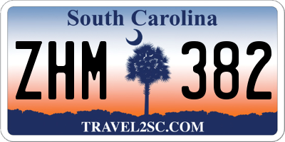 SC license plate ZHM382