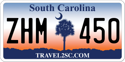 SC license plate ZHM450