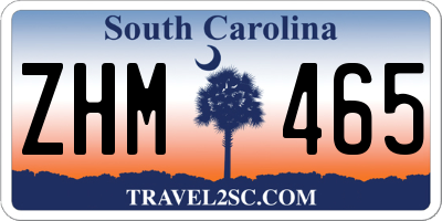 SC license plate ZHM465