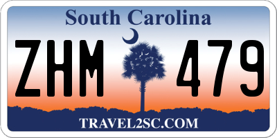 SC license plate ZHM479