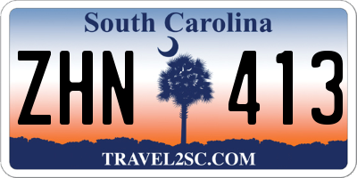 SC license plate ZHN413