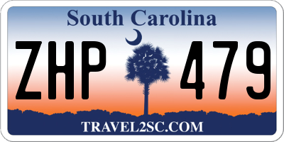 SC license plate ZHP479