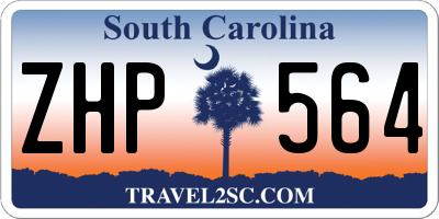 SC license plate ZHP564