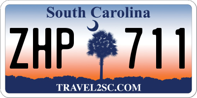 SC license plate ZHP711