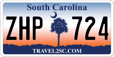 SC license plate ZHP724