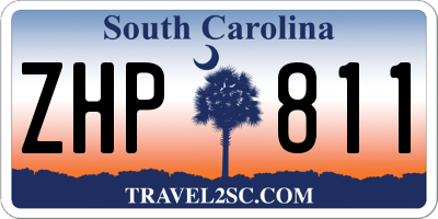 SC license plate ZHP811