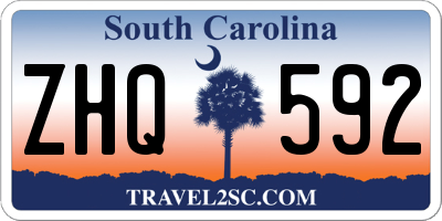 SC license plate ZHQ592