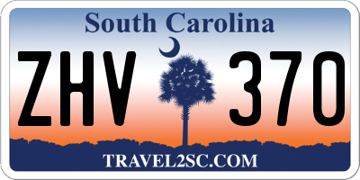 SC license plate ZHV370