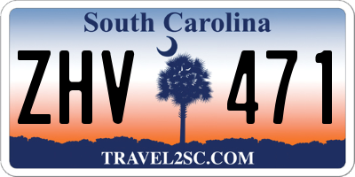 SC license plate ZHV471