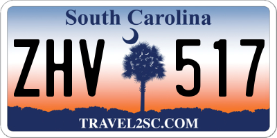 SC license plate ZHV517