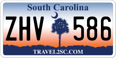 SC license plate ZHV586