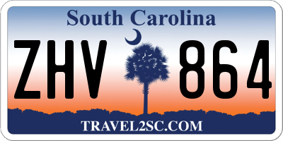 SC license plate ZHV864