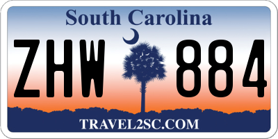SC license plate ZHW884