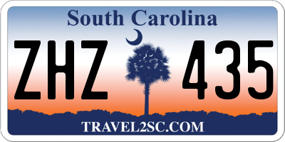 SC license plate ZHZ435
