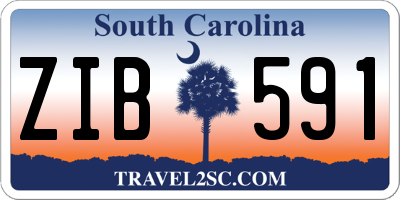 SC license plate ZIB591