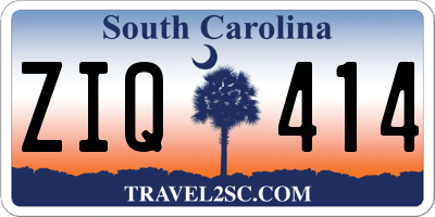 SC license plate ZIQ414