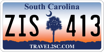 SC license plate ZIS413