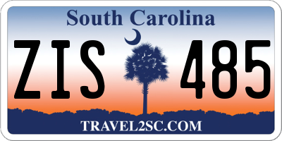 SC license plate ZIS485
