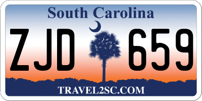 SC license plate ZJD659