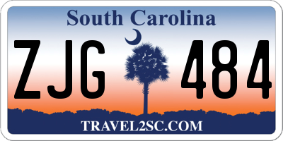 SC license plate ZJG484