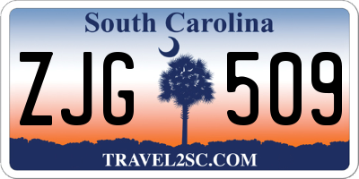 SC license plate ZJG509