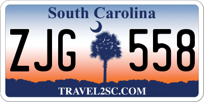 SC license plate ZJG558