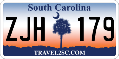 SC license plate ZJH179