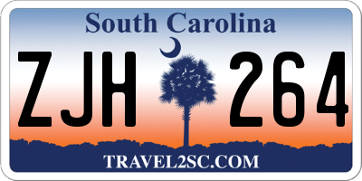 SC license plate ZJH264