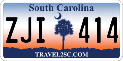 SC license plate ZJI414