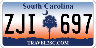SC license plate ZJI697