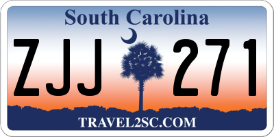 SC license plate ZJJ271