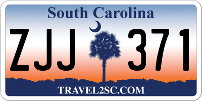 SC license plate ZJJ371