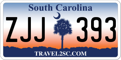 SC license plate ZJJ393