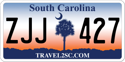 SC license plate ZJJ427