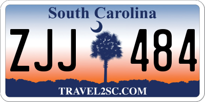 SC license plate ZJJ484