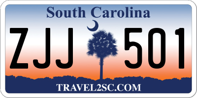 SC license plate ZJJ501