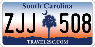 SC license plate ZJJ508