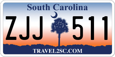 SC license plate ZJJ511