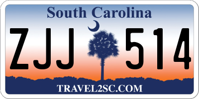 SC license plate ZJJ514
