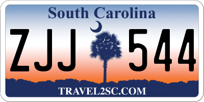 SC license plate ZJJ544