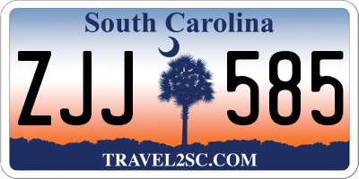 SC license plate ZJJ585