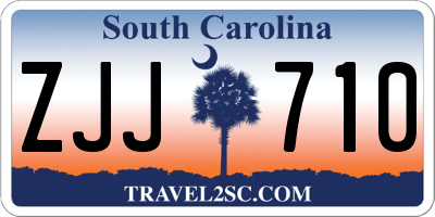 SC license plate ZJJ710