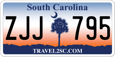 SC license plate ZJJ795