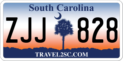 SC license plate ZJJ828